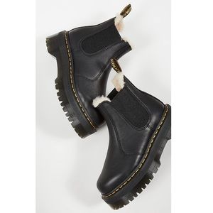 Dr. Marten 2967 faux fur platform Chelsea boot